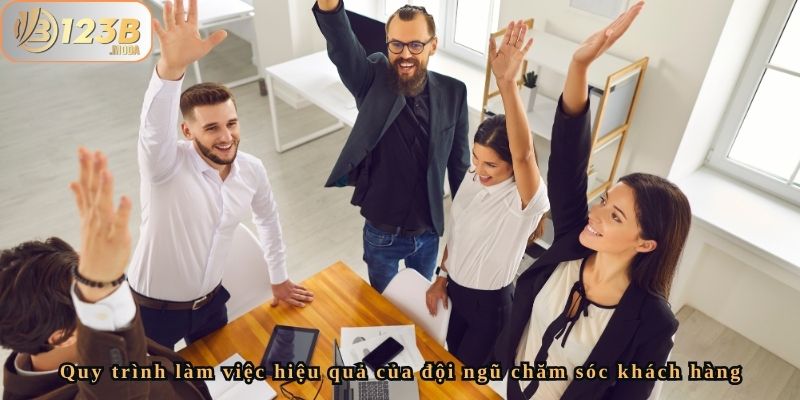 Đội Ngũ Nhân Sự Bộ Phận Chăm Sóc Khách Hàng Của Nhà Cái 123B 3 Quy trình làm việc hiệu quả của đội ngũ chăm sóc khách hàng